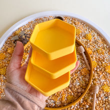 Load image into Gallery viewer, Buzzing Beehive and Mini Honeycomb Tray for Sensory Play (3D-printed)
