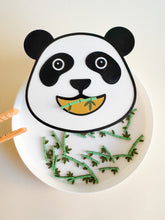 Load image into Gallery viewer, Feed the Panda Sensory Play Tube with 20 pcs Bamboo Counters
