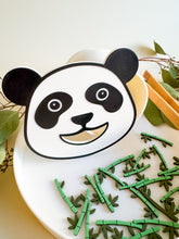 Load image into Gallery viewer, Feed the Panda Sensory Play Tube with 20 pcs Bamboo Counters
