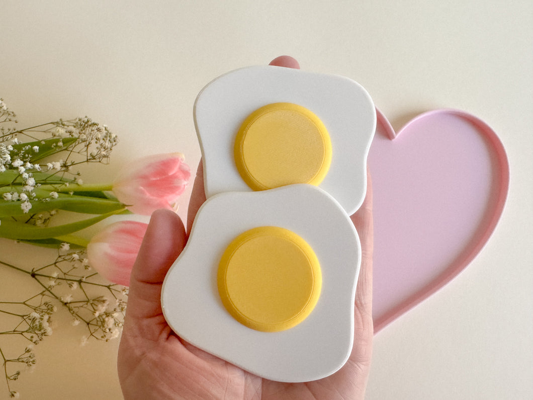 Sunny Side Up Fun with Our 3D-Printed Fried Eggs set of 2