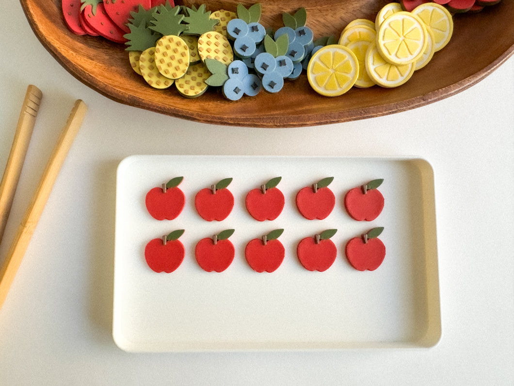 Fruit-themed Math Counters