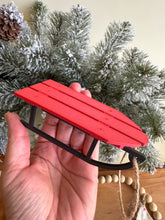 Load image into Gallery viewer, Little Red Sled (3D-printed)
