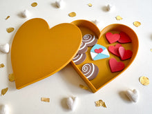 Load image into Gallery viewer, Heart Shaped Eco Friendly Sensory Box with loose parts
