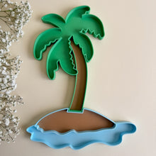 Load image into Gallery viewer, Island with Palm Tree Bio Play Tray 2piece, 3D-Printed
