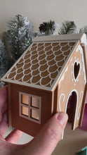 Load and play video in Gallery viewer, Joyful Gingerbread House (3D-printed)
